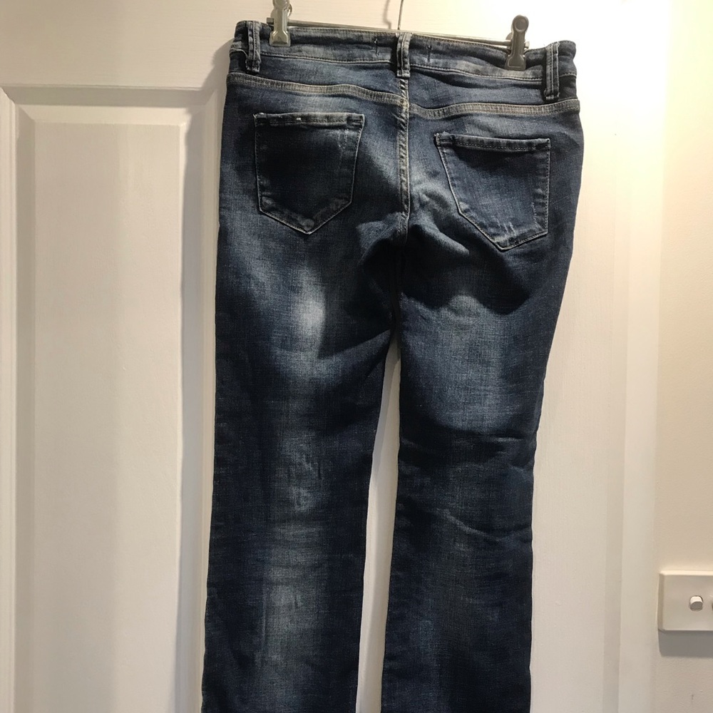 Ladies distressed low-rise jeans - Picture 2 of 9
